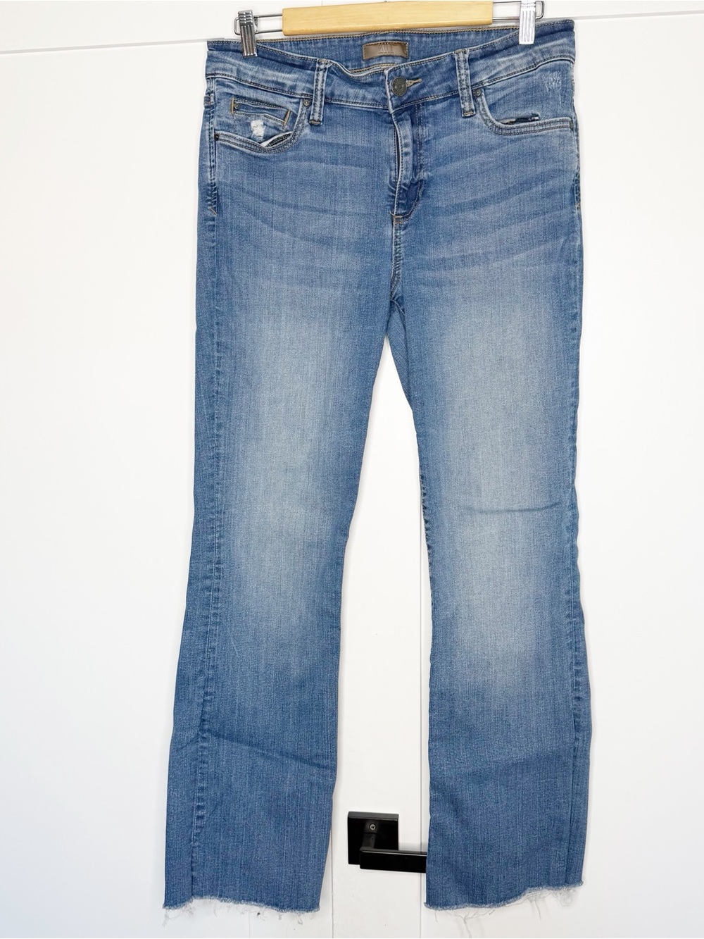KUT from the Kloth Natalie Fab Bootcut Jeans 10 blue western casual stretch mid